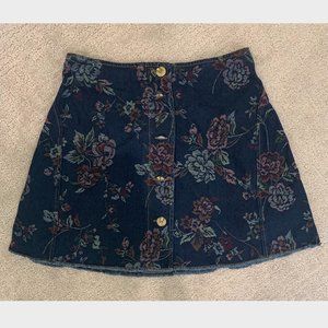 Rosie Jacquard Denim Mini Skirt